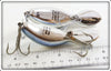 Heddon Nickel Plate & Blue Shiner Magnum Tadpolly Pair 9006 NP NPB