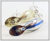 Heddon Nickel Plate & Blue Shiner Tadpolly Spook Pair 9000 NP NPB