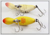 Heddon White Coachdog & Yellow Coachdog Tadpolly Spook Pair 9000 CD YCD