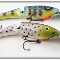 Leonardi's Leo Lures Perch & Rainbow Trout Jointed Musky Lure Pair