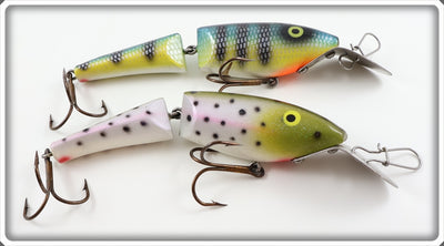 Leonardi's Leo Lures Perch & Rainbow Trout Jointed Musky Lure Pair