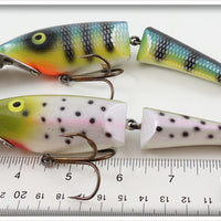 Leopardi's Leo Lures Perch & Rainbow Trout Jointed Musky Lure Pair