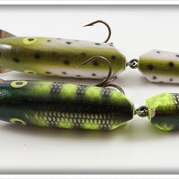 Leopardi's Leo Lures Perch & Rainbow Trout Jointed Musky Lure Pair