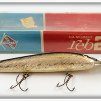 Vintage Bill Norman's Gold Reb 2 Lure In Box 