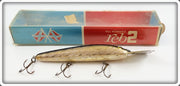 Vintage Bill Norman's Gold Reb 2 Lure In Box