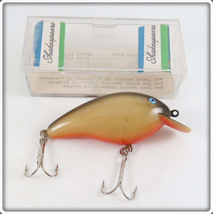 Shakespeare Orange Belly Black Back Big S Shaker Lure In Box