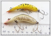 Heddon Yellow Coachdog & Silver Flitter Tadpolly Spook Pair 9000 YCD SS