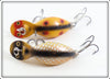Heddon Spotted Orange & Golden Shiner Tiny Tad Pair 390 SO PG