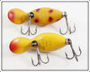 Heddon Spotted Orange & Golden Shiner Tiny Tad Pair 390 SO PG
