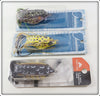 Jawbone Tackle Co & Ozark Trail Topwater Frog Lure Lot Of Three