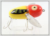 Vintage Heddon Yellow Red Head Crazy Crawler Spook Lure 9120 YRH