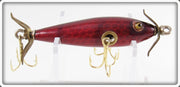 Contemporary Red & Black Scale Minnow Lure