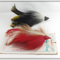 G. W. Frost & Sons Red & Black Musky Chief Pair With Card 