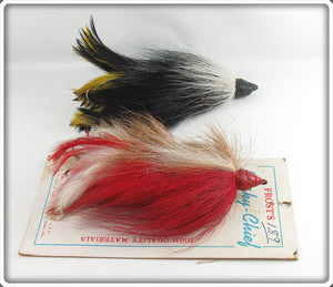 G. W. Frost & Sons Red & Black Musky Chief Pair With Card 