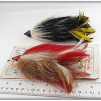 G. W. Frost & Sons Red & Black Musky Chief Pair With Card