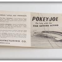 Mille Lacs Mfg Co Orange & Black Pokey Joe In Box