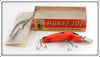 Vintage Mille Lacs Mfg Co Orange & Black Pokey Joe In Box