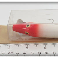 Heddon Red & White Wood Vamp On Card