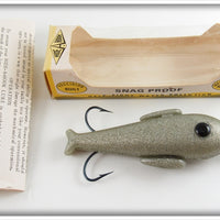 Vintage Hide A Hook Grey Flitter Snag Proof Lure In Box