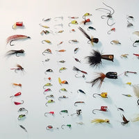 Huge Lot Of 114 Vintage Flies, Jigs, Jig Heads, Poppers