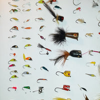 Huge Lot Of 114 Vintage Flies, Jigs, Jig Heads, Poppers