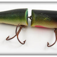 Vintage AL&W Creek Chub Perch Jointed Pikie Lure