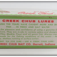 Creek Chub Silver Flash Streeker In Box