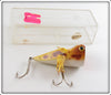 Vintage P. C. Fishing Tackle Yellow Bluper Frog Lure In Box 