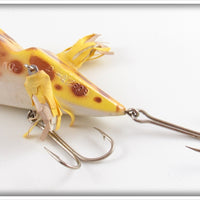 P. C. Fishing Tackle Yellow Bluper Frog In Box