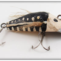 Vintage Mike Hildreth Black & White Wonder Bug Lure