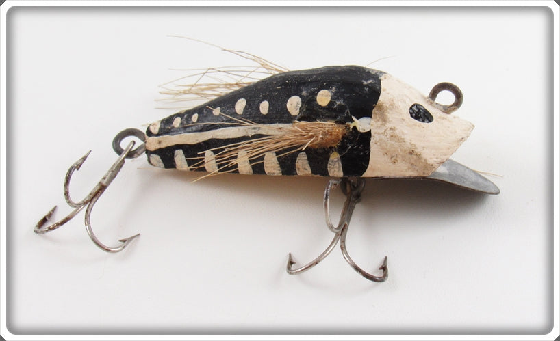 Vintage Mike Hildreth Black & White Wonder Bug Lure