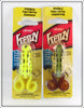 Berkley Frenzy Chartreuse & Leopard Frog Power Pop Frogs On Cards