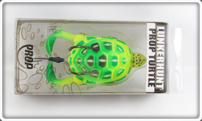 Lunkerhunt Green & Yellow Prop Turtle Lure In Box