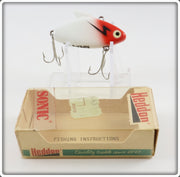 Vintage Heddon Red Head Super Sonic Lure In Box