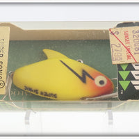 Vintage Heddon Yellow Super Sonic Lure Sealed In Box