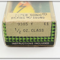 Heddon Yellow Super Sonic Sealed In Box