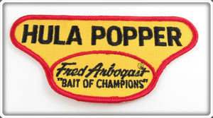 Vintage Fred Arbogast Bait Of Champions Hula Popper Patch