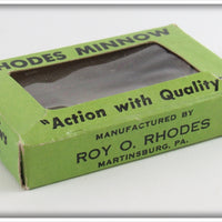 Roy O Rhodes Brass Rhodes Minnow In Box