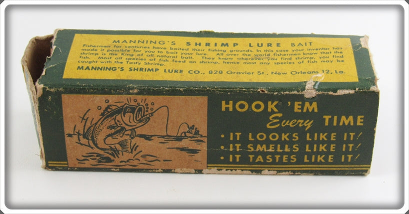 Manning's Shrimp Lure/green and yellow box