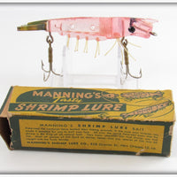 Manning's Shrimp Lure Co Pink & Green Manning's Tasty Shrimp In Box