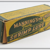 Manning's Shrimp Lure Co Pink & Green Manning's Tasty Shrimp In Box