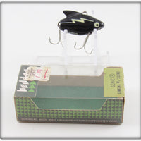 Vintage Heddon Black Sonic Lure In Box