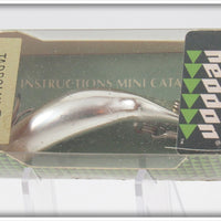 Vintage Heddon Nickel Plate Tadpolly Lure Sealed In Box