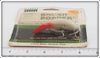 Heddon Red Head Tadpolly Factory Sealed On Brush Popper Card