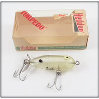 Vintage Heddon Clear Tiny Torpedo Lure In Box