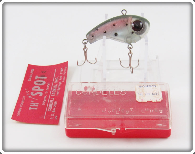 Vintage Cordell Rainbow Trout Crazy Shad Lure In Box