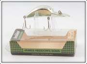 Vintage Heddon Nickel Plate Hedd Hunter Lure In Box