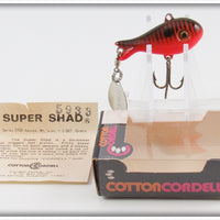 Vintage Cordell Orange & Black Super Shad Lure In Box