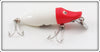 Heddon Red Head White Tiny Runt In Box