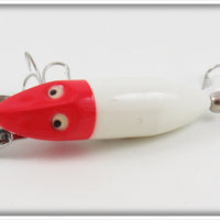 Heddon Red Head White Tiny Runt In Box